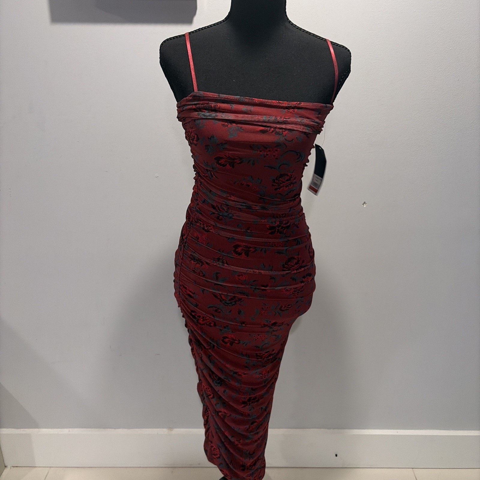 Rachel Roy Helena Mesh Dress floral print Dark Romantic Whimsy