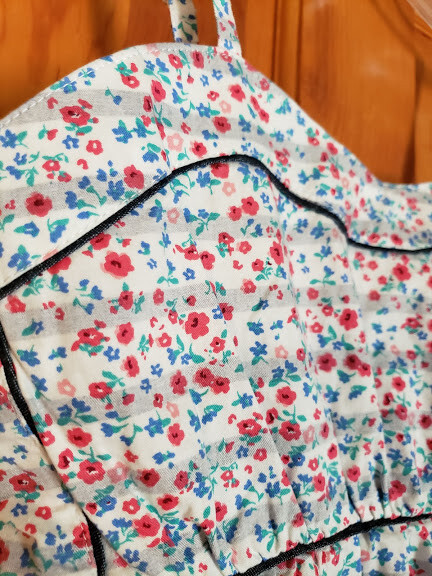 Juniors Levi’s Sienna Woven Dress Blue & Red Floral Large 100% Cotton