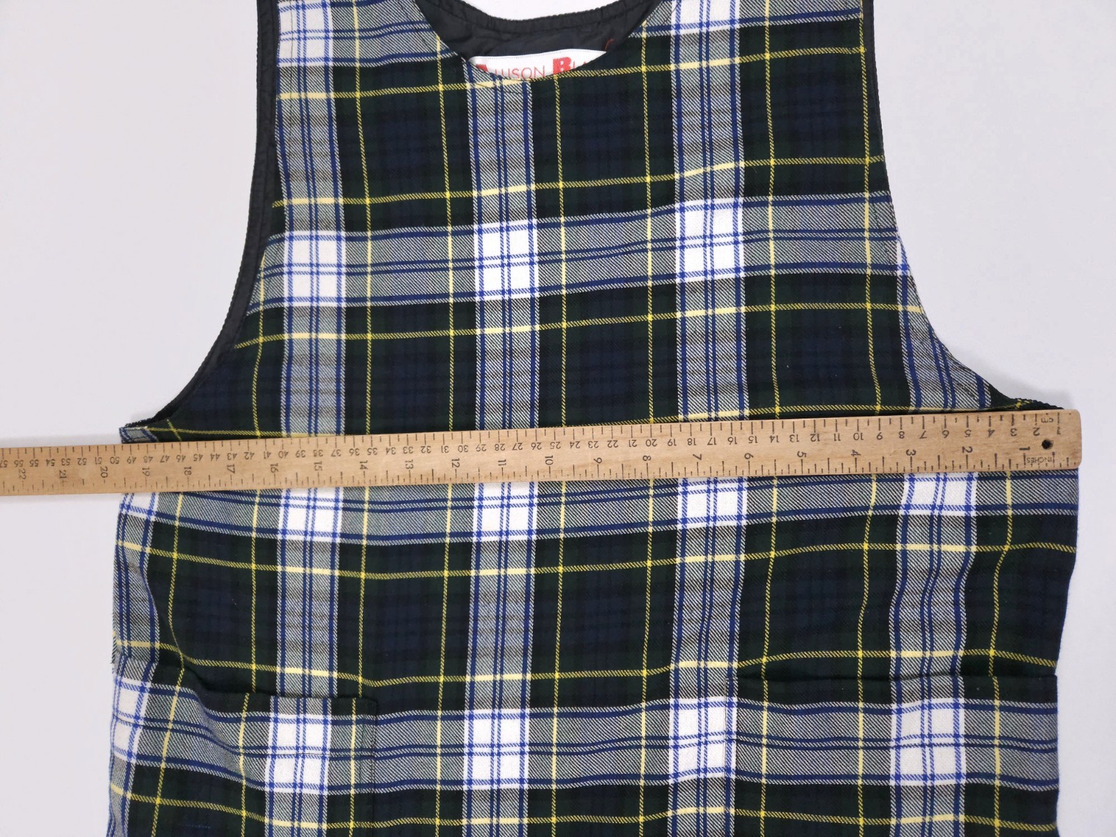 Allison Blair Green White Tartan Plaid Jumper Midi Dress Women’s Medium