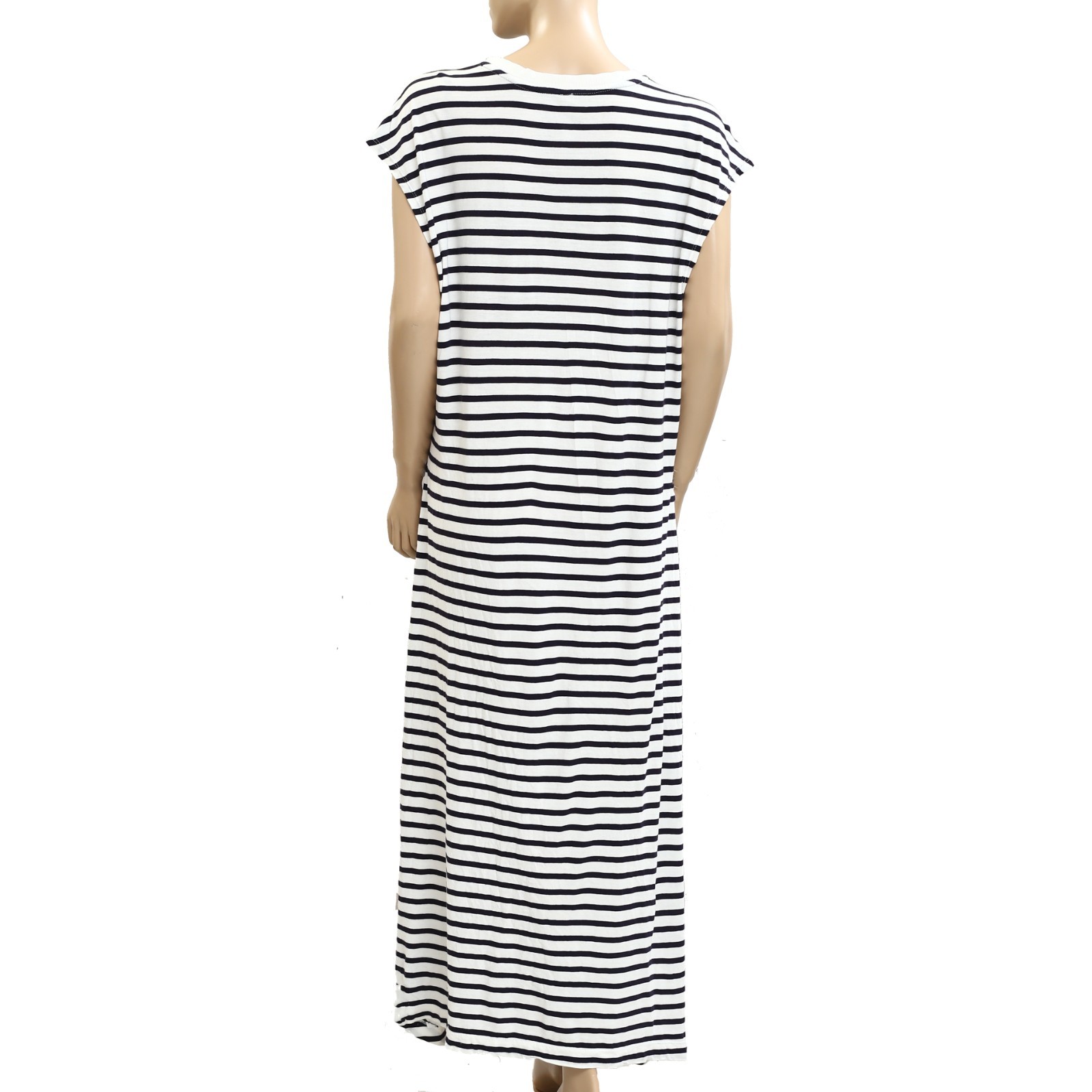 By Anthropologie Daily Practice Tiebreaker Muscle-Sleeve Midi Dress S New 281530