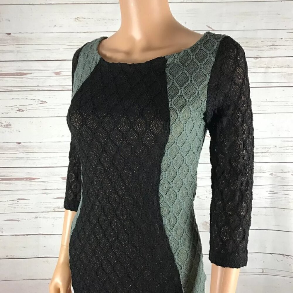 Bailey 44 Knit Lace Colorblock Sheath Dress NWT MEDIUM