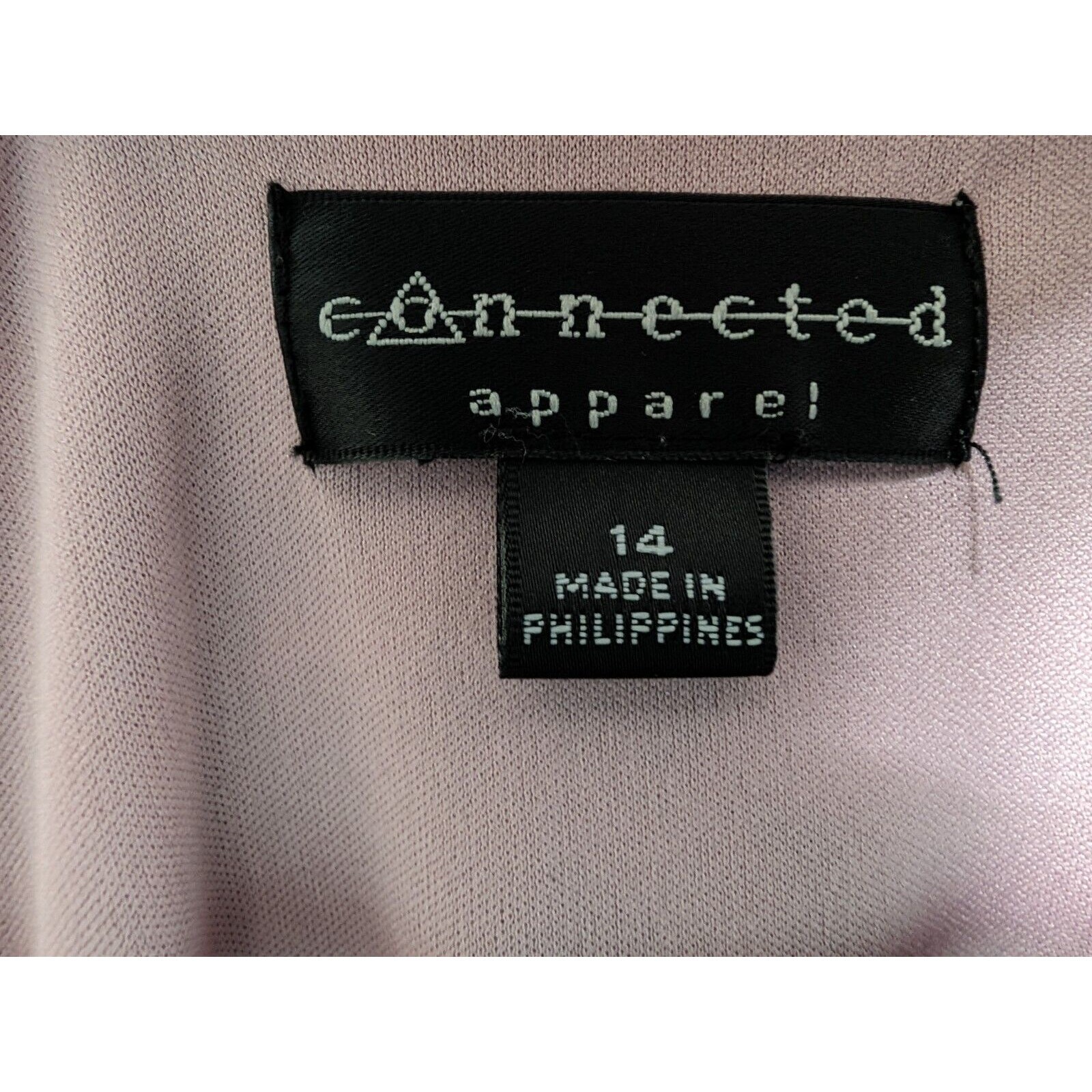 CONNECTED WOMAN Size 14 Pink Gray Black Tan Stretch Jersey Knit Ruched Sheath