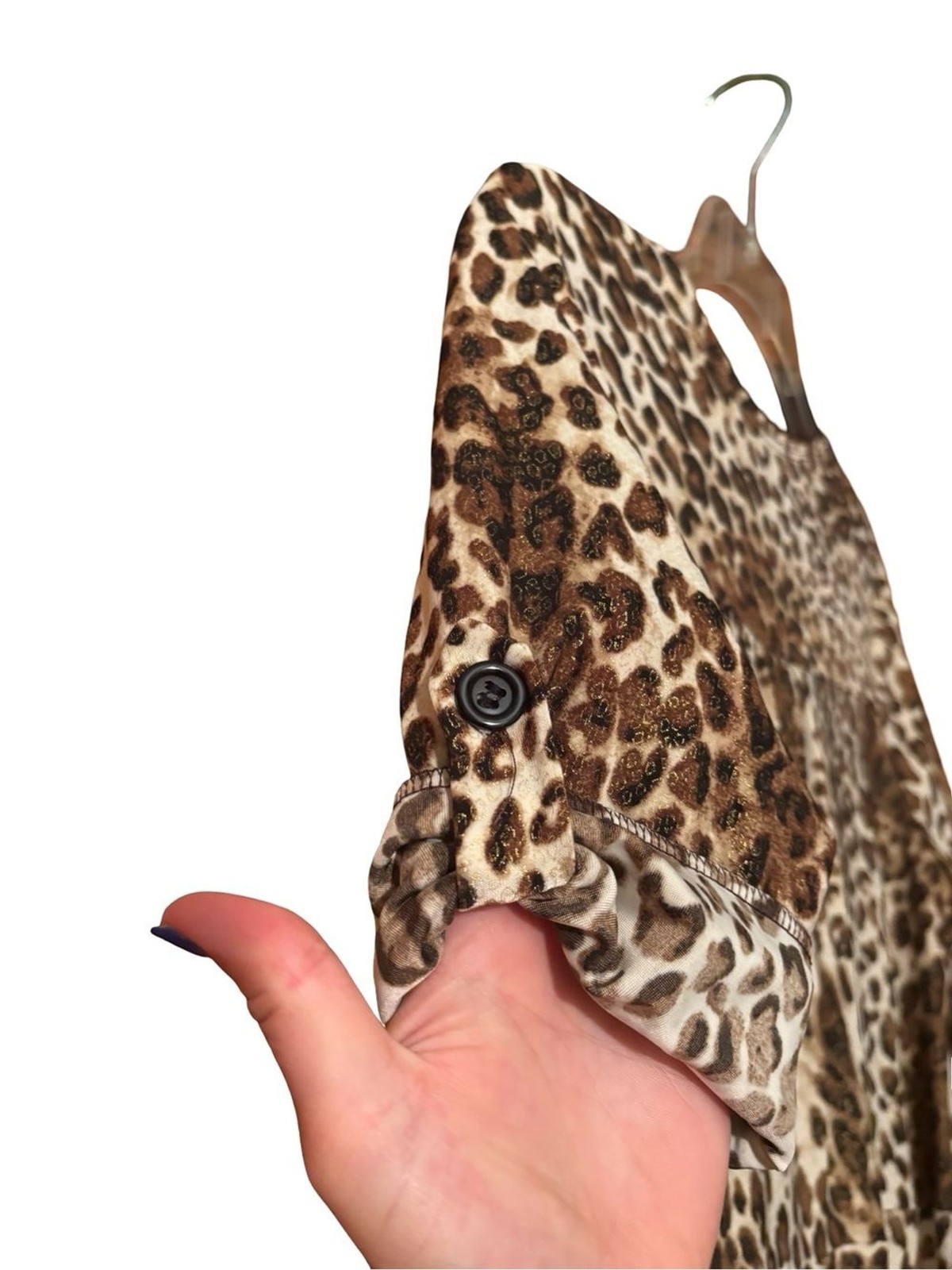 AA Studio Y2K Leopard-Print Midi Wrap Dress – Brown & Cream
