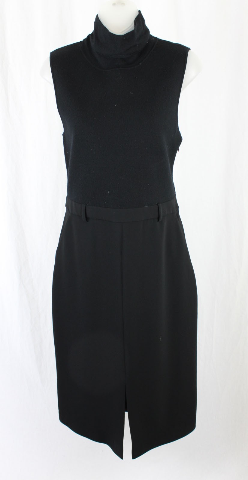 Theory Women’s Black Size Merino Wool Blend Sleeveless Dress Size 10