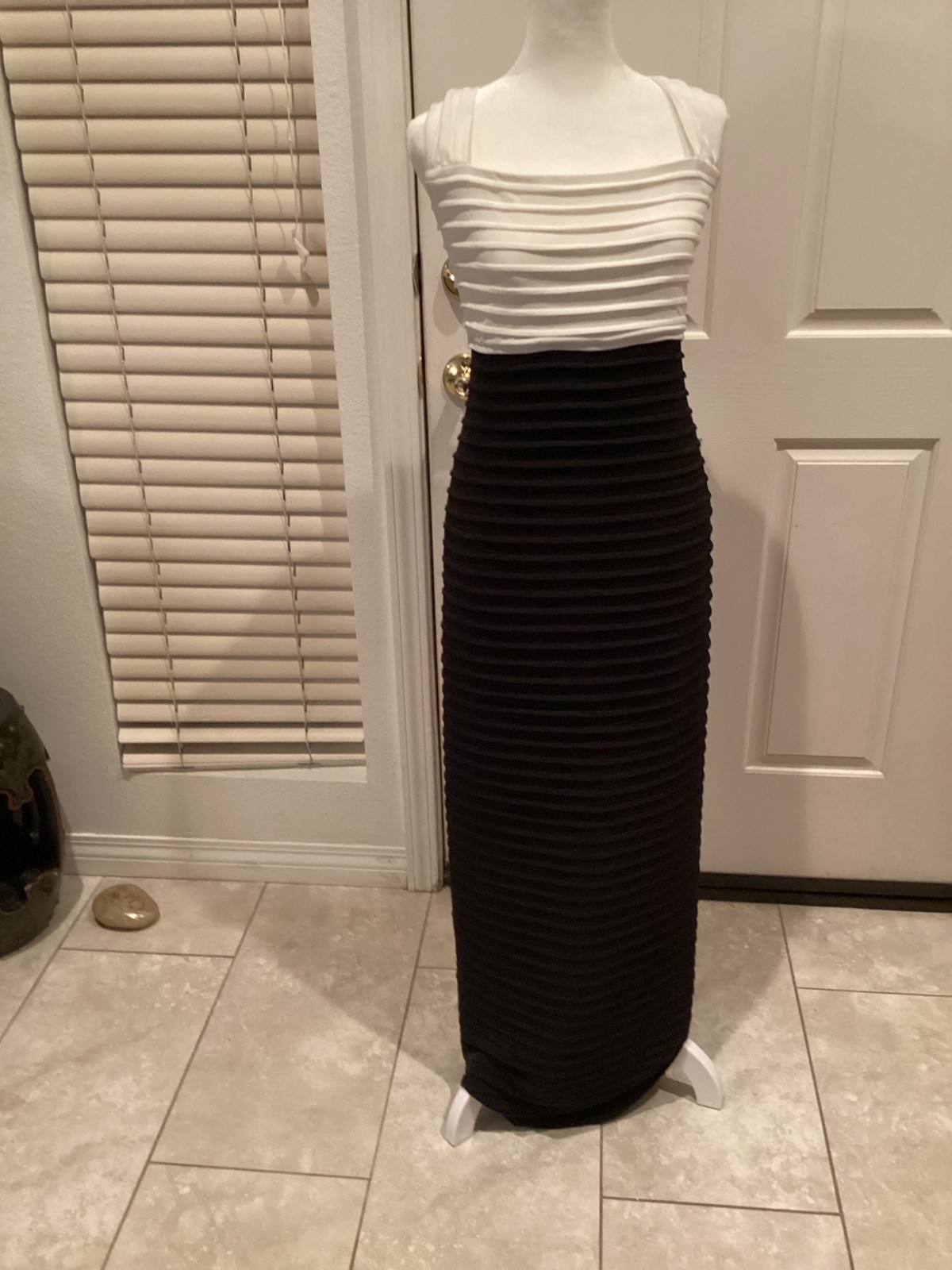 Calvin Klein women’s evening gown ,size14, Black and White