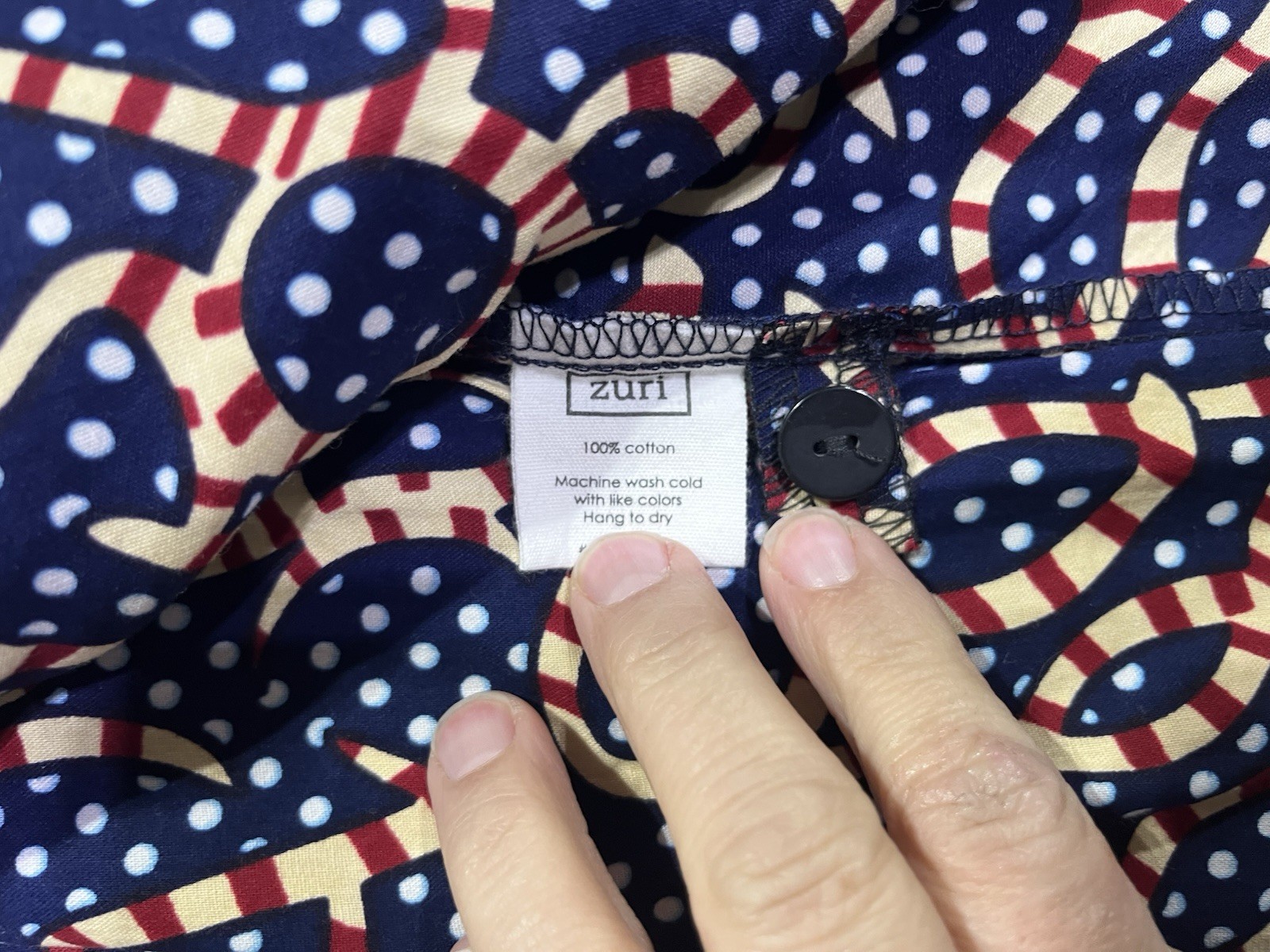 Zuri Kenya Dress Ribbon In The Sky Pattern Sz Lrg w/pockets- Dopamine Dressing!
