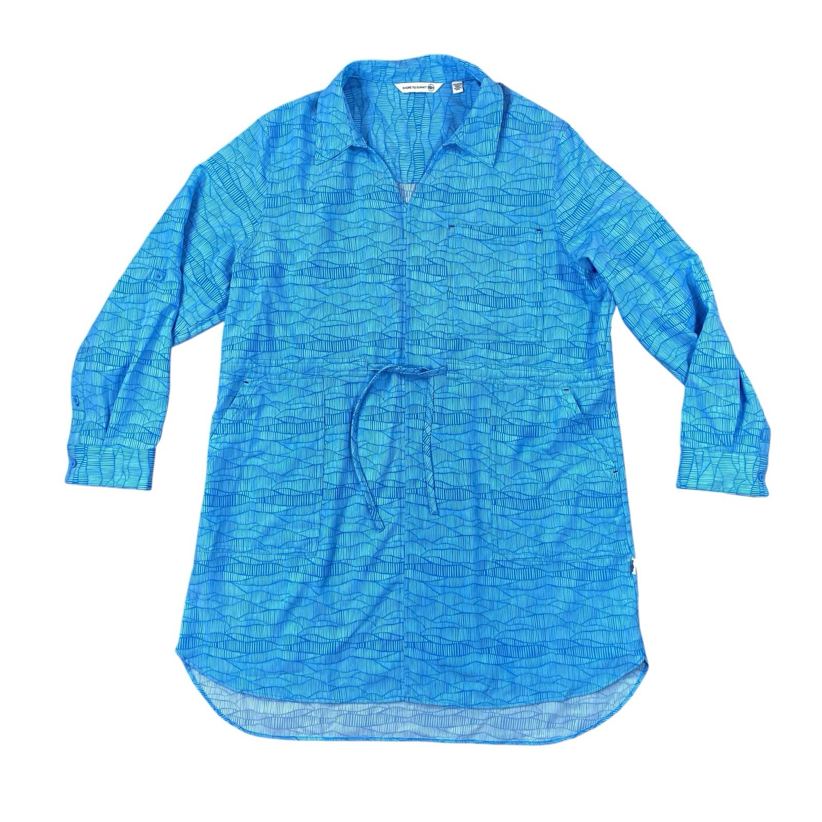 Shore to Summit Dress Women’s Size XXL Blue Swim Cover Up Fishing Beach Outdoor