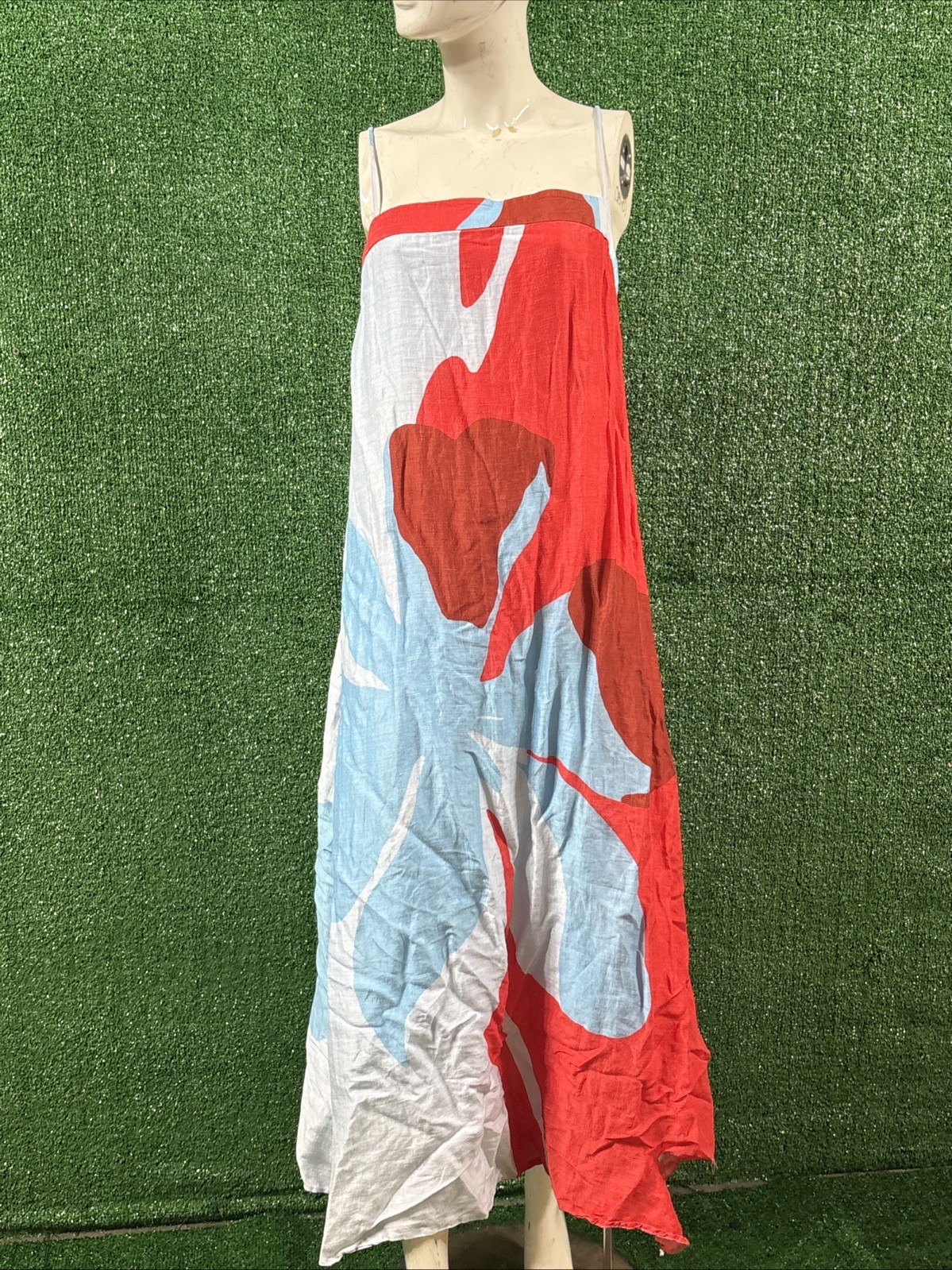 Significant Other Edith Maxi Dress in Crimson Stencil