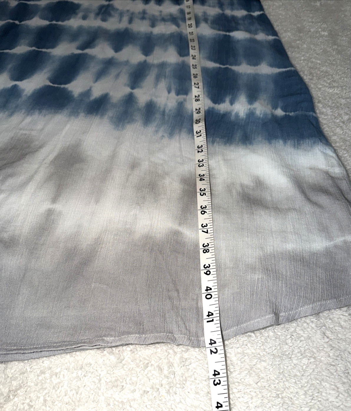 Pure Jill Sleeveless Shift Dress Size M Garment Dye Cotton Blend Blue Gray Ocean