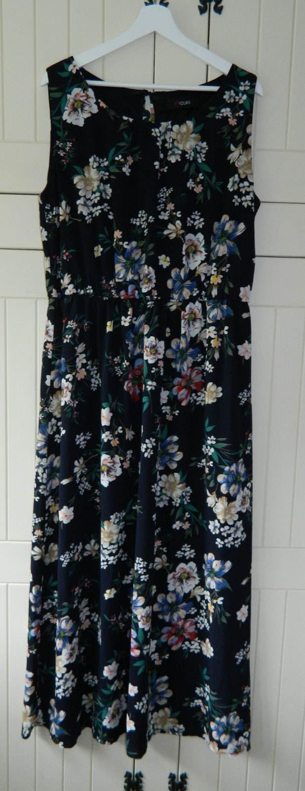 YOURS Long Floral Print Sleeveless Maxi Dress – Size UK 20