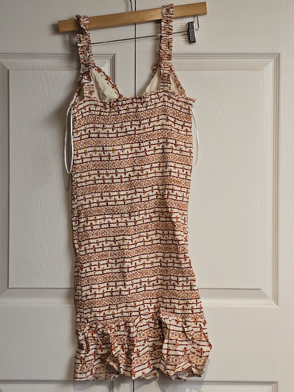 Lost + Wander Someplace Tropical Mini Dress Red Stripe Ethnic S