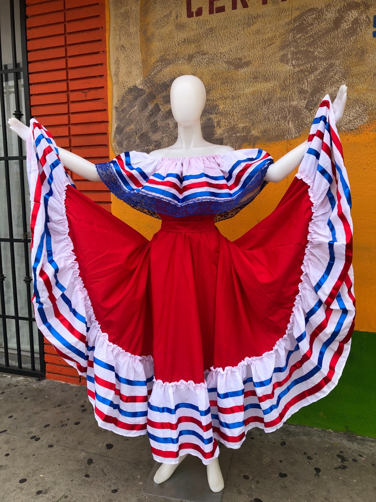 DOMINICAN REPUBLIC DRESS , PUERTO RICO DRESS, COSTA RICA DRESS, PANAMA DRESS