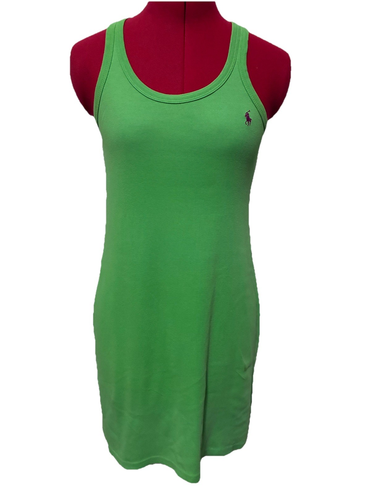 Ralph Lauren Women’s Green Polo Tank Top Dress Size Small