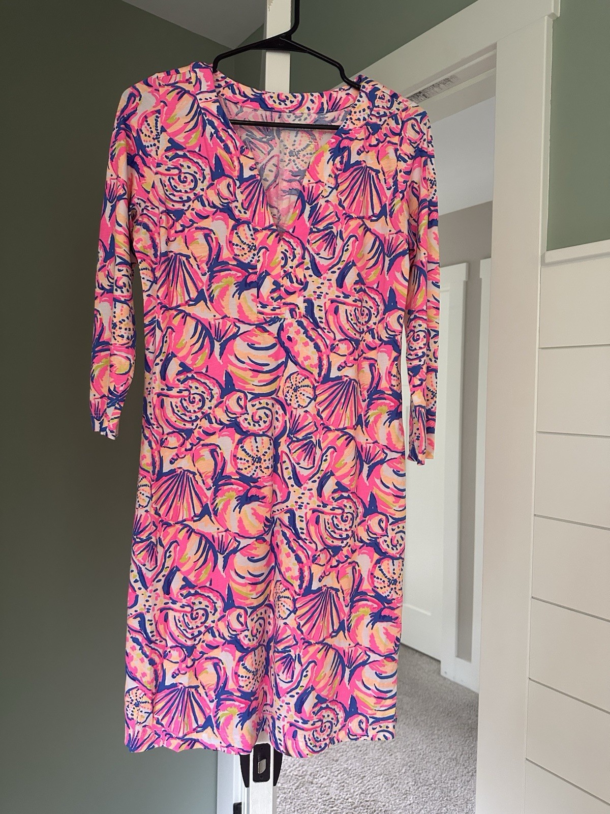 Lilly Pulitzer Women’s Riva Dress Shell Of A Time Small Excellent