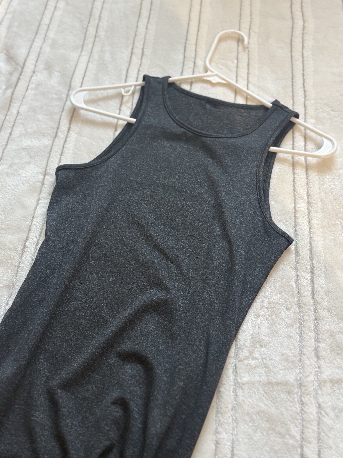 Gray body Con Dress Stretch Elastane Polyester Spandex Cotton Blend