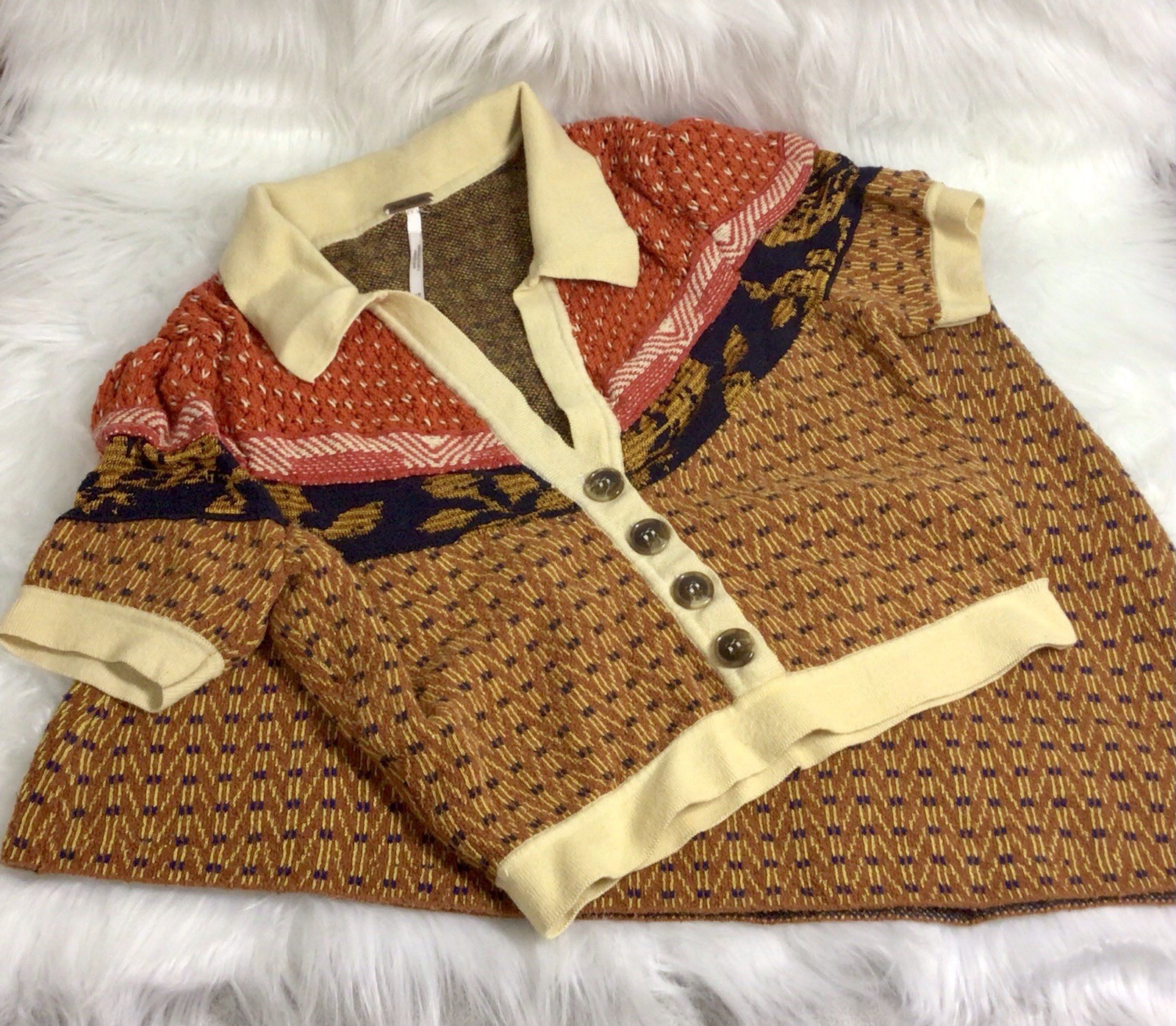 Free People Trinians Cropped Sweater Set (XS)