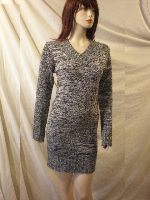 DOLLHOUSE Knit Dress Gray Black L