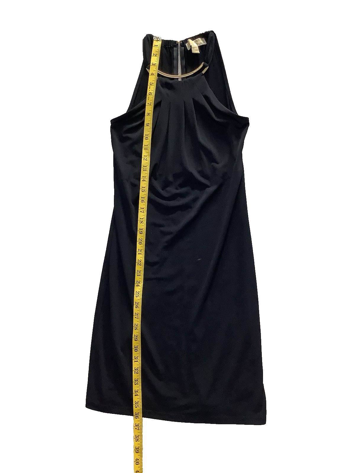 Michael Kors Gold Hardware Halter Sheath Maxi Dress – Size XS