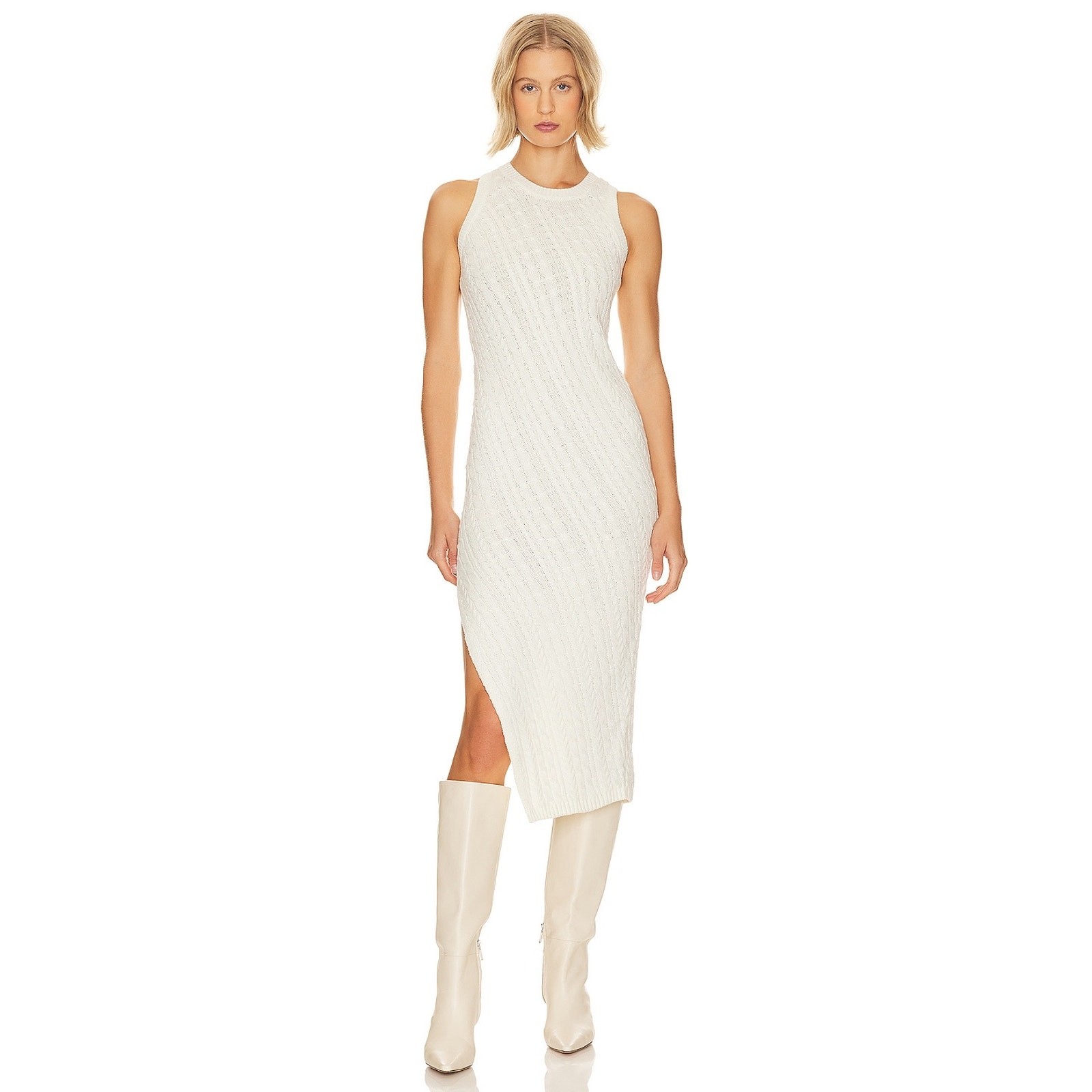 MSRP $138 NWT Liv Bias Dress in Chalk Stitches & Stripes Size XL SAME DAY SHIP