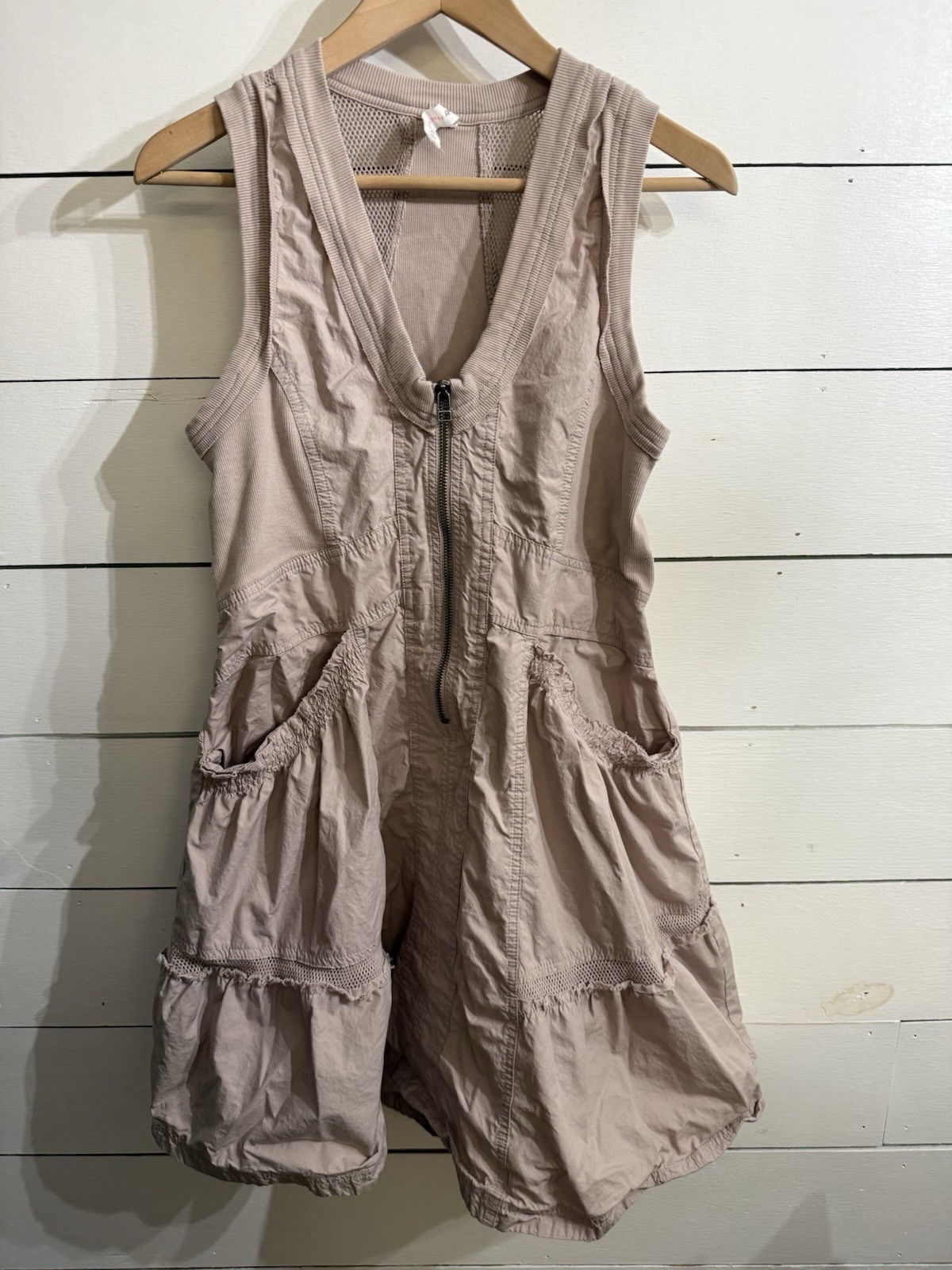 Daily Practice by Anthropologie Trek Utility Mini Dress in Muted Rose Size XS