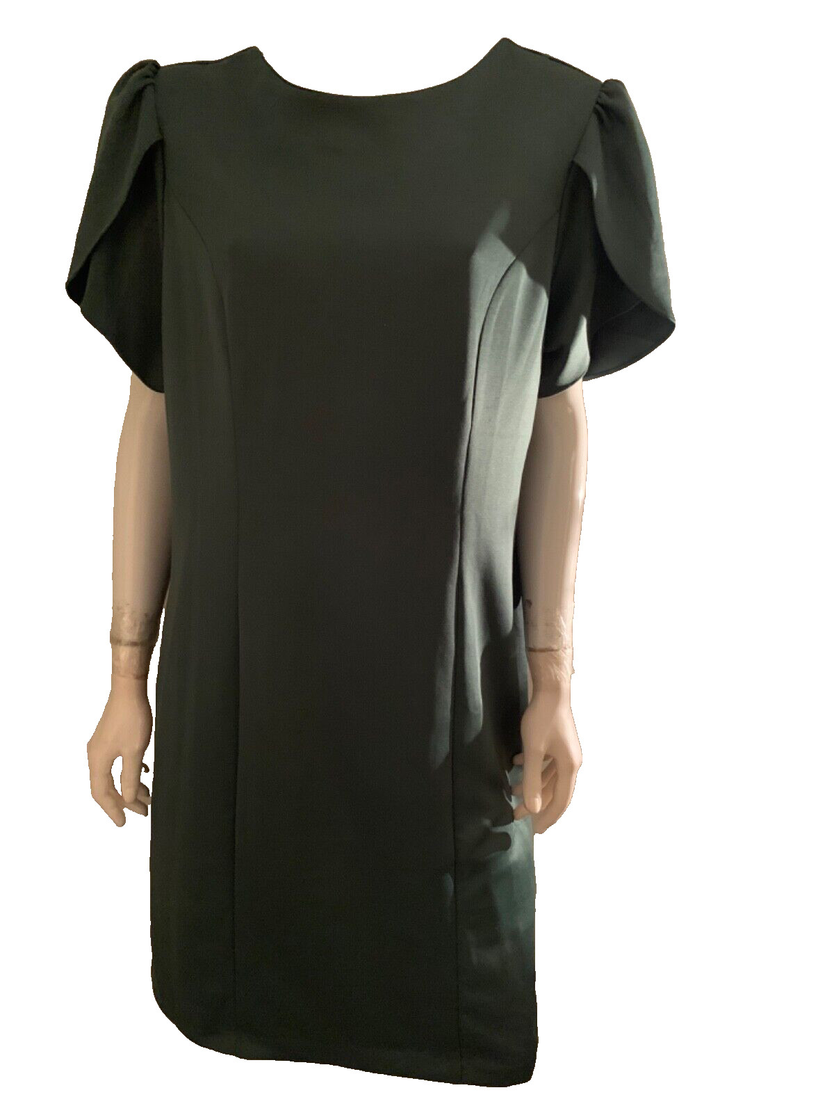 NEW Brocade & Ivy women’s all seasons knit dress color green short sleeves 14