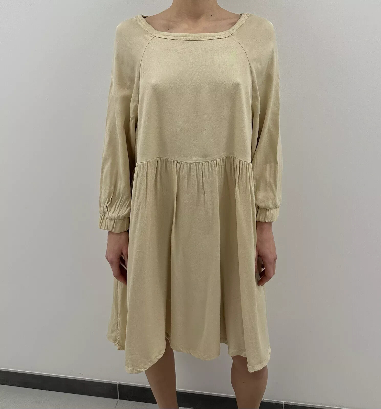 American Vintage Womens Cupro Viscose Dress Beige Size XS/S