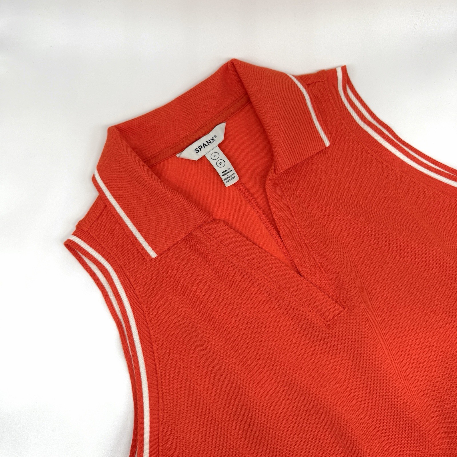 Spanx Air Essentials Pique Polo Tank Dress Golf Preppy Sport S