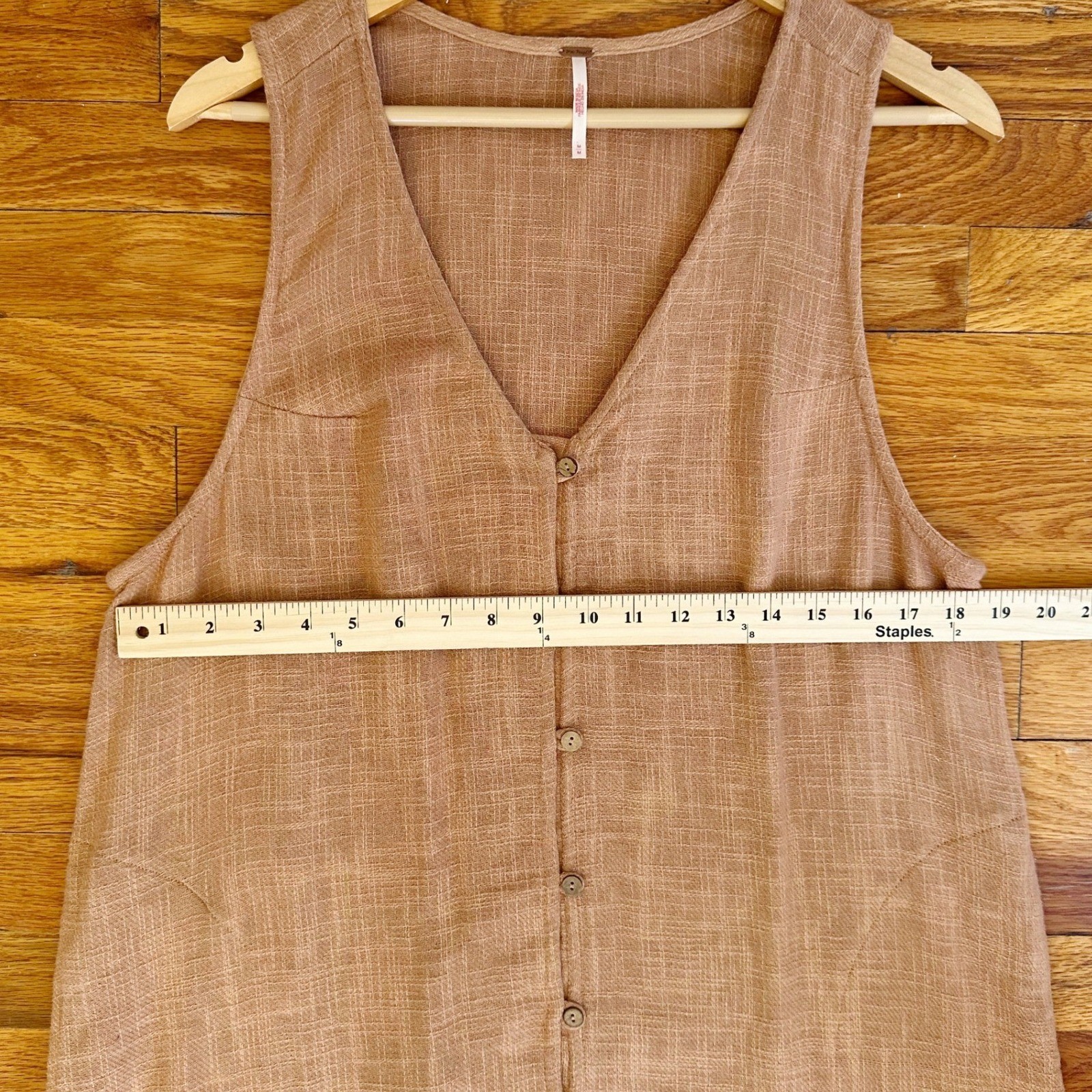 Free People Textured Cotton Button Down Ruffle Maxi Dress Medium Beach Cottage