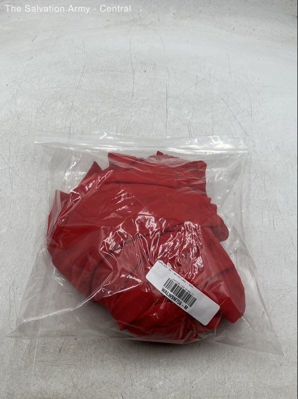 Justfab Womens Red Long Sleeve Tie Neck Fit & Flare Dress Size X-Large