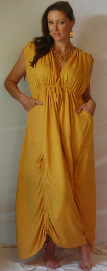 pick color maxi caftan dress empire goddess lagenlook l xl 1x 2x 3x 4x 5x os