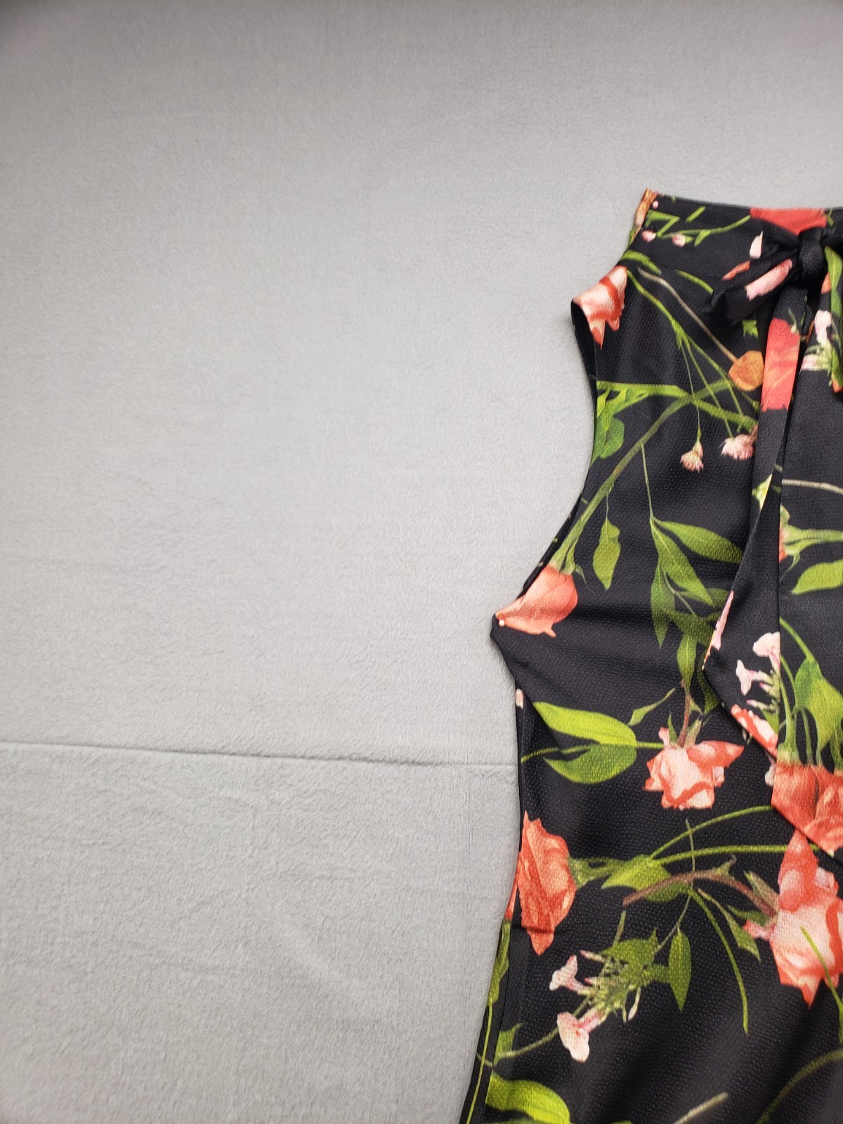 Ted Baker Women Maxi Dress 3 Multicolor Floral Back Tie Sleeveless Cocktail