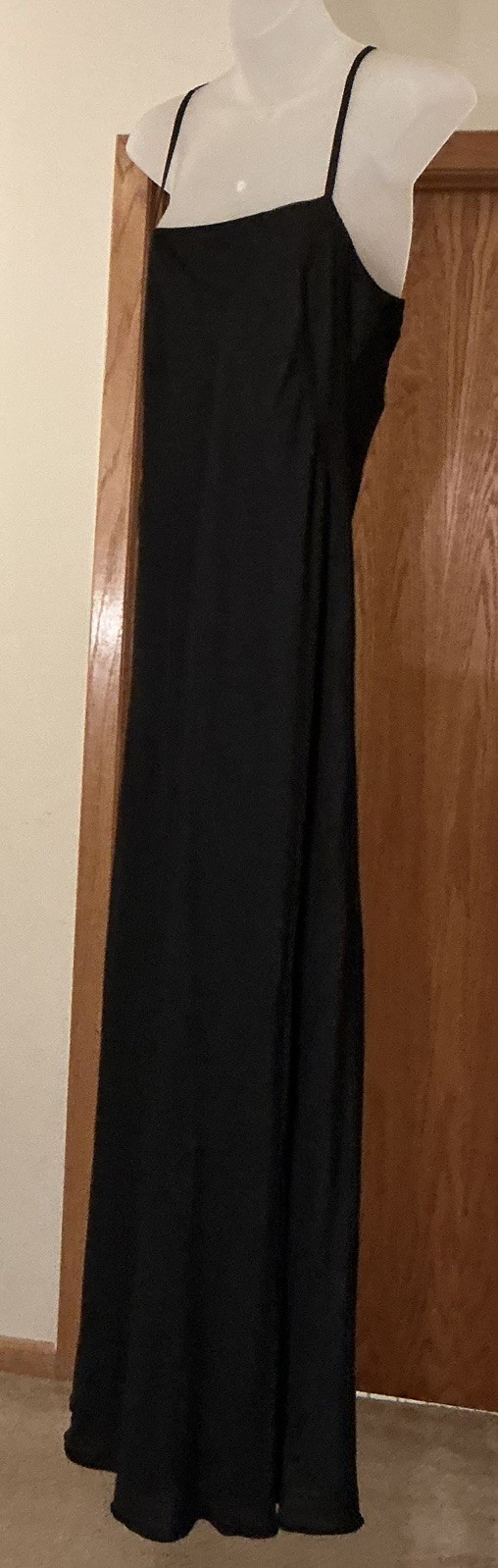 Banana Republic Black Womens 80% Rayon / 20% Silk Maxi Dress Vacation Sundress 1