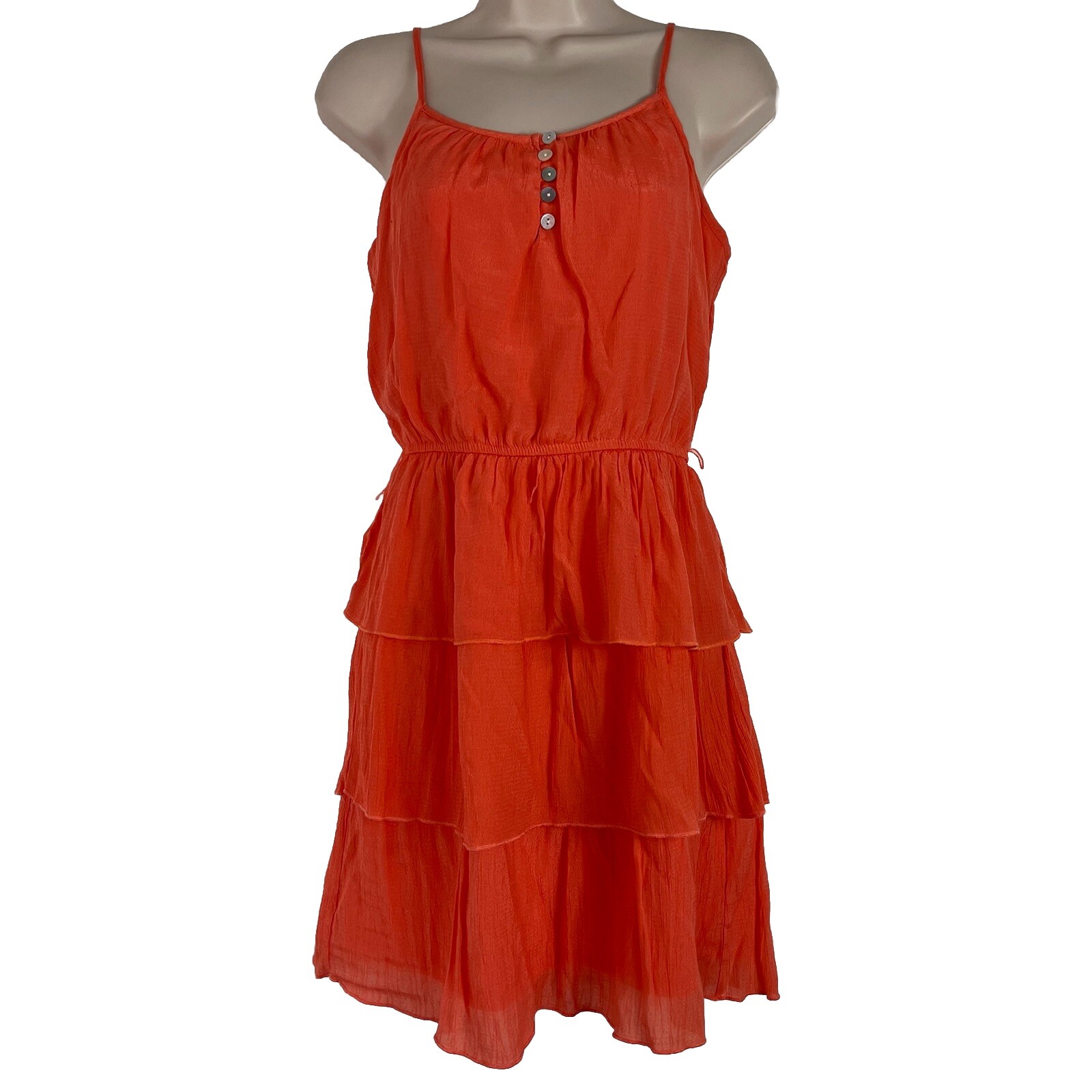 Lily Rose Dress Women’s Small Sleeveless Above Knee Tiered A-Line Sundress