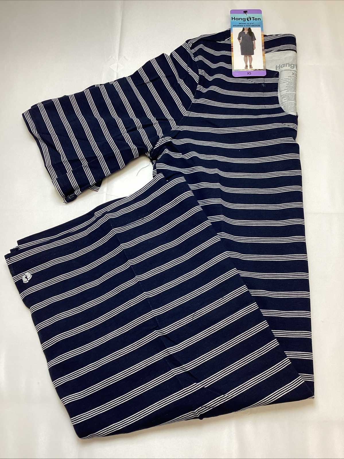Women’s Hang Ten Breathable Lightweight Sun Dress UPF 50+, Navy – Size: XS