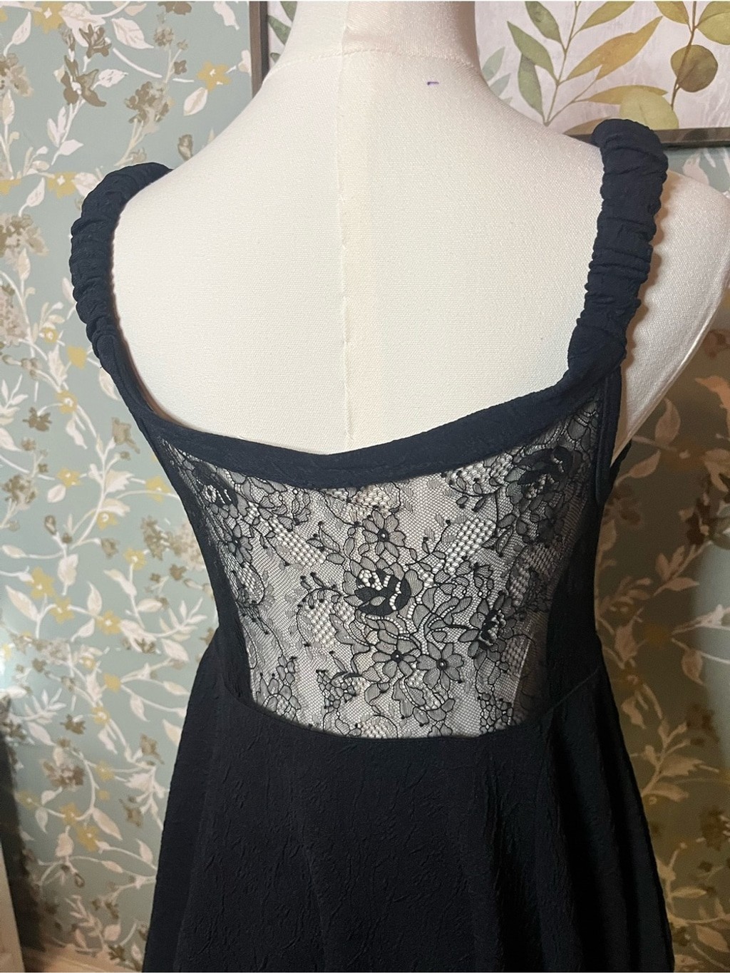 NWT Free People Black Lace- Insert Dress Size M