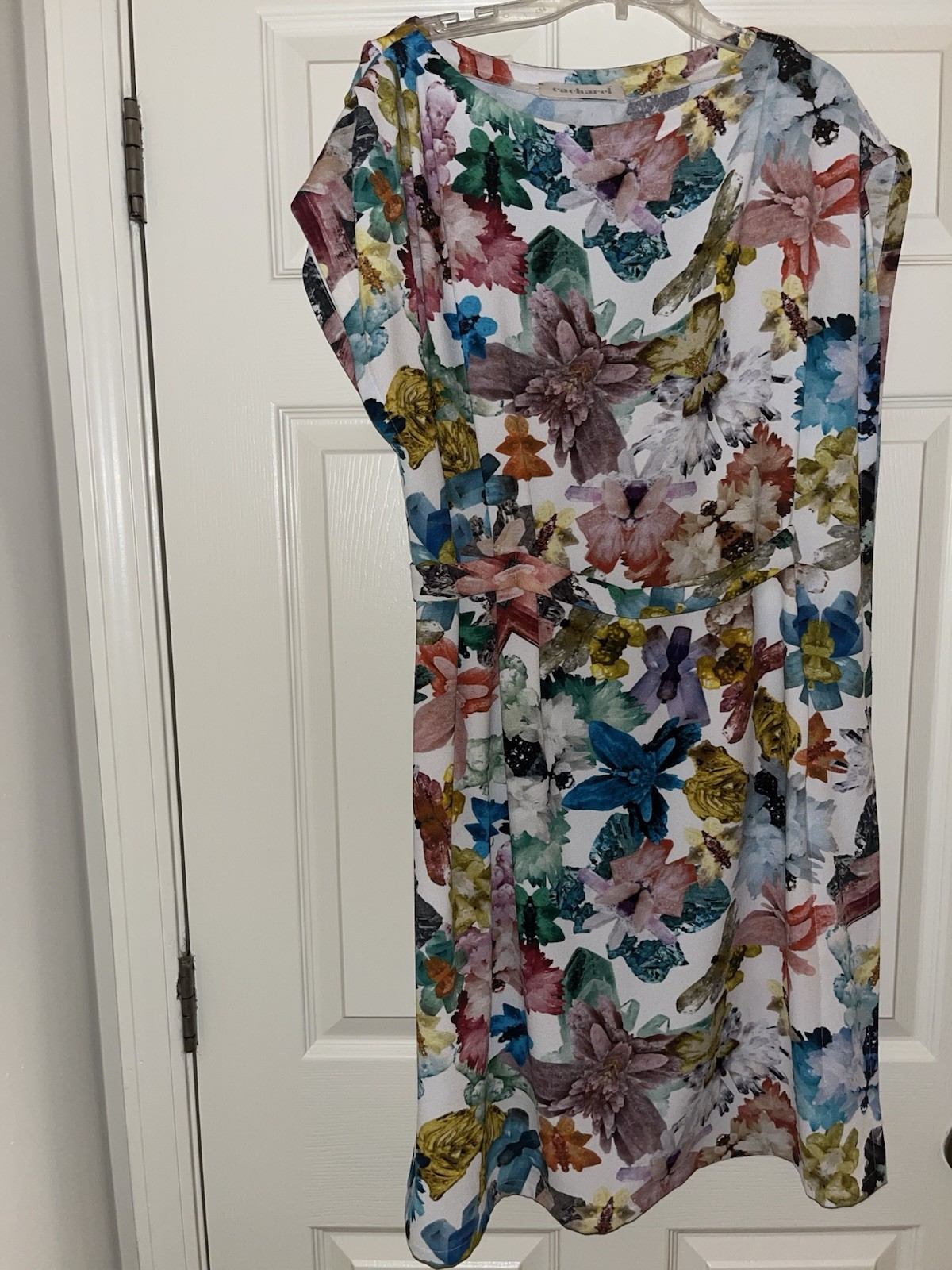 Cacharel Floral Print Multicolored Dress Sz 6