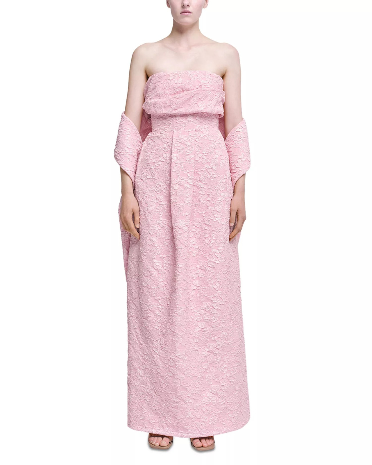 SIMKHAI Ariana Draped Cape Gown MSRP $1195