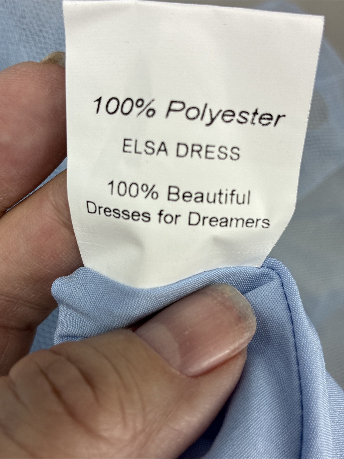 Jessakae dress Blue Small Elsa Mesh Sparkle Cinderella Prom wedding formal