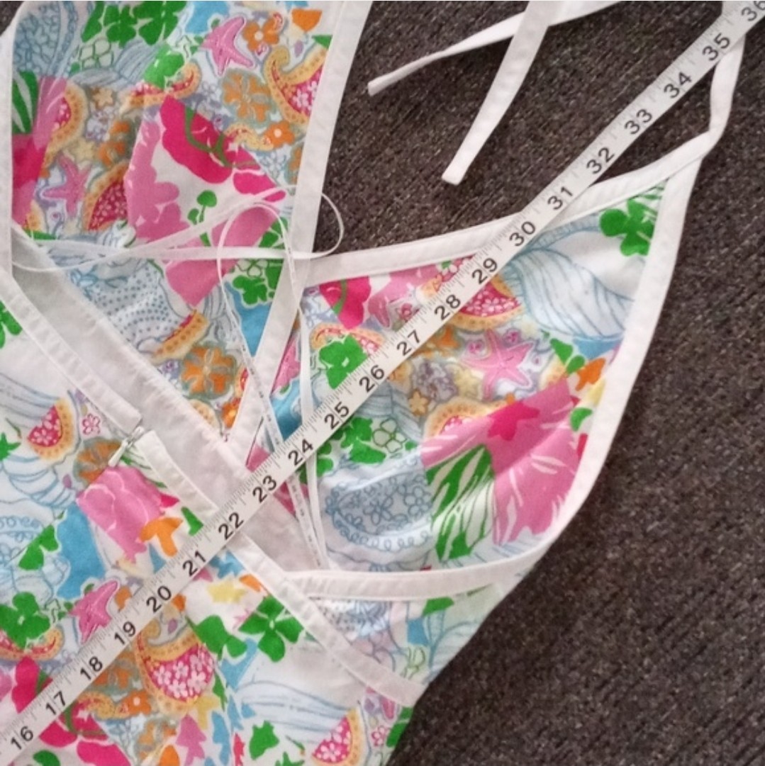 💐SIZE 8 HTF/VTG Lilly Pulitzer💐 – Multi Patchwork Halter Tie Dress