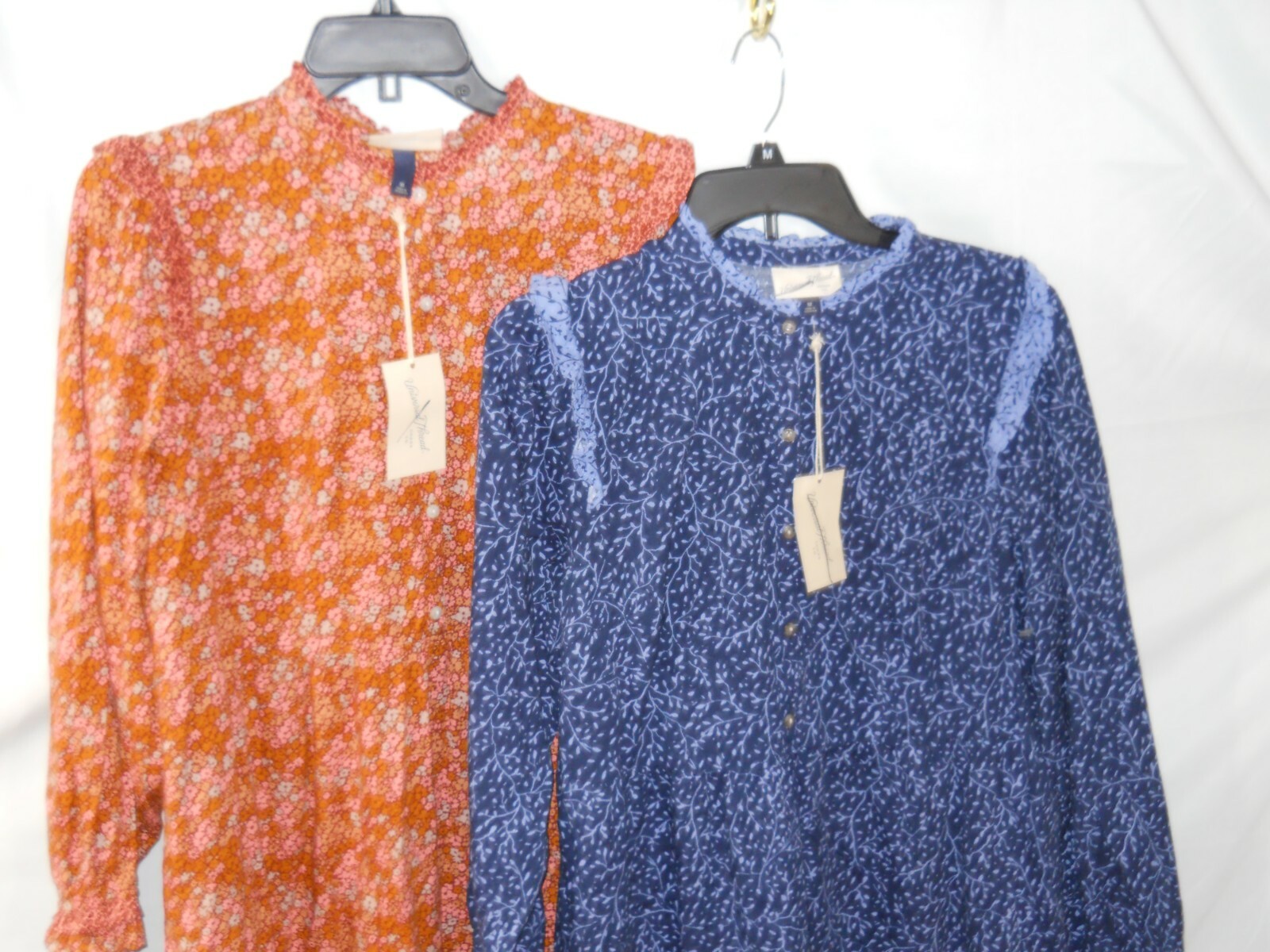 Universal Threads Prairie Style Blue/Brown/Orange Fall Dress Sizes XS-XXL (B333