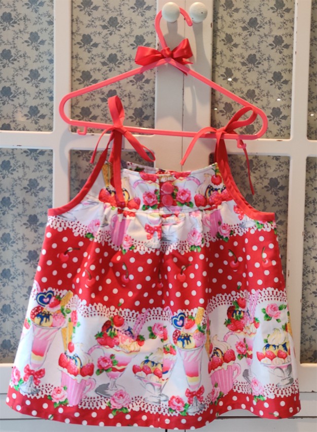 Ice Cream Print Dress by Serendipity Girls Designer Dresses