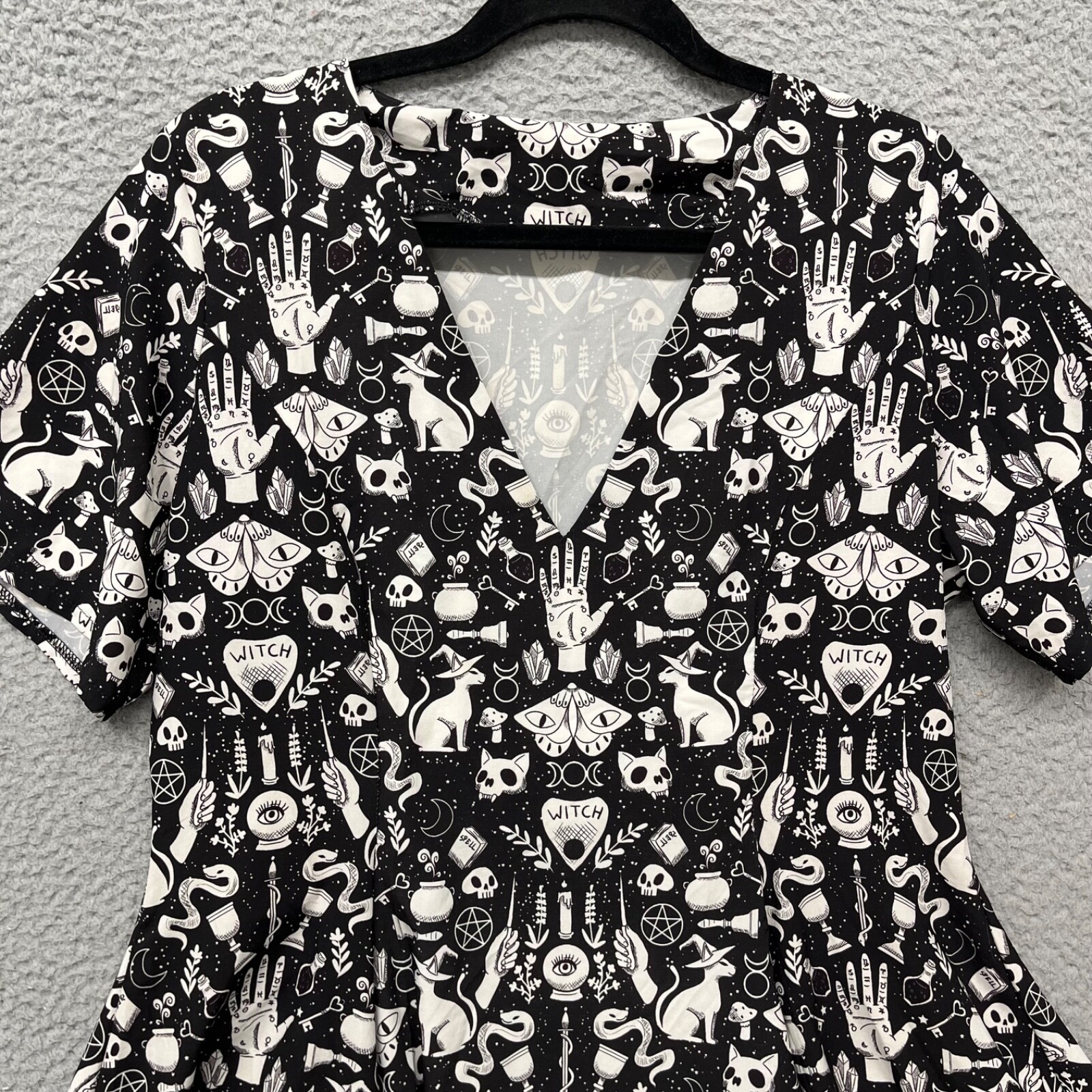 Blackmilk Dress Womens M Black Cat Witch Spells Snake Potions Whimsygoth Lolita