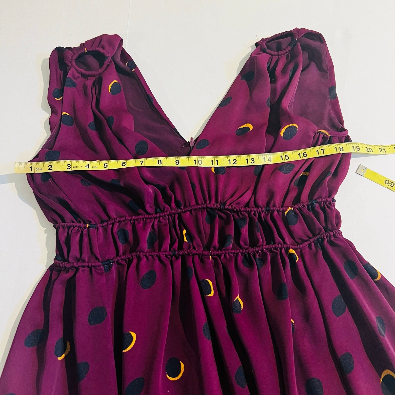 Current Air Multicolor Printed Sleeve Dress Size M Medium