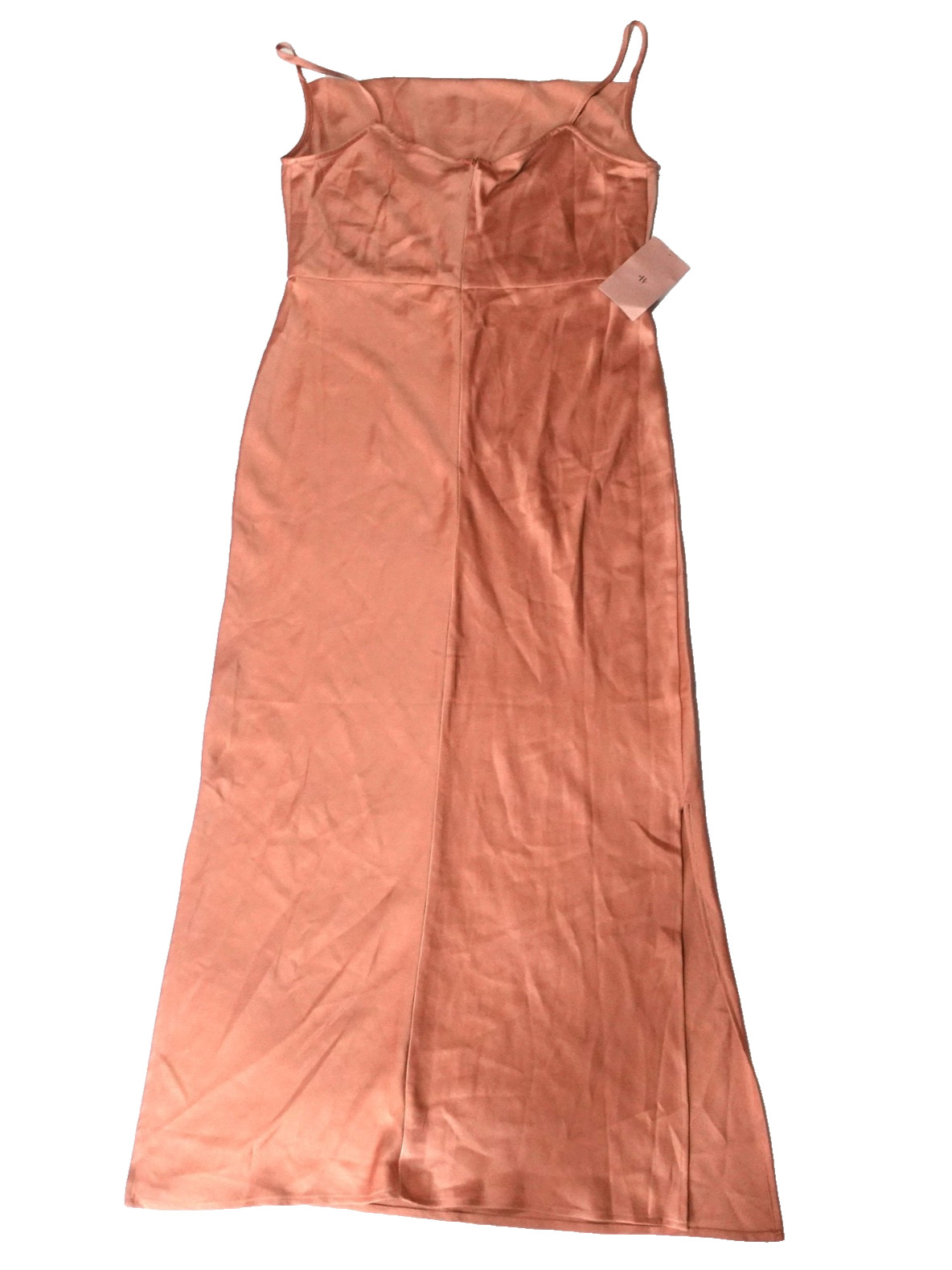 BHLDN Cali Satin Charmeuse Midi Dress DESERT ROSE Women’s size 16 Wedding NWT
