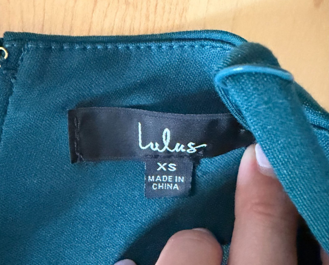 Lulus Forest Green Bodycon Midi Dress Size XS EUC
