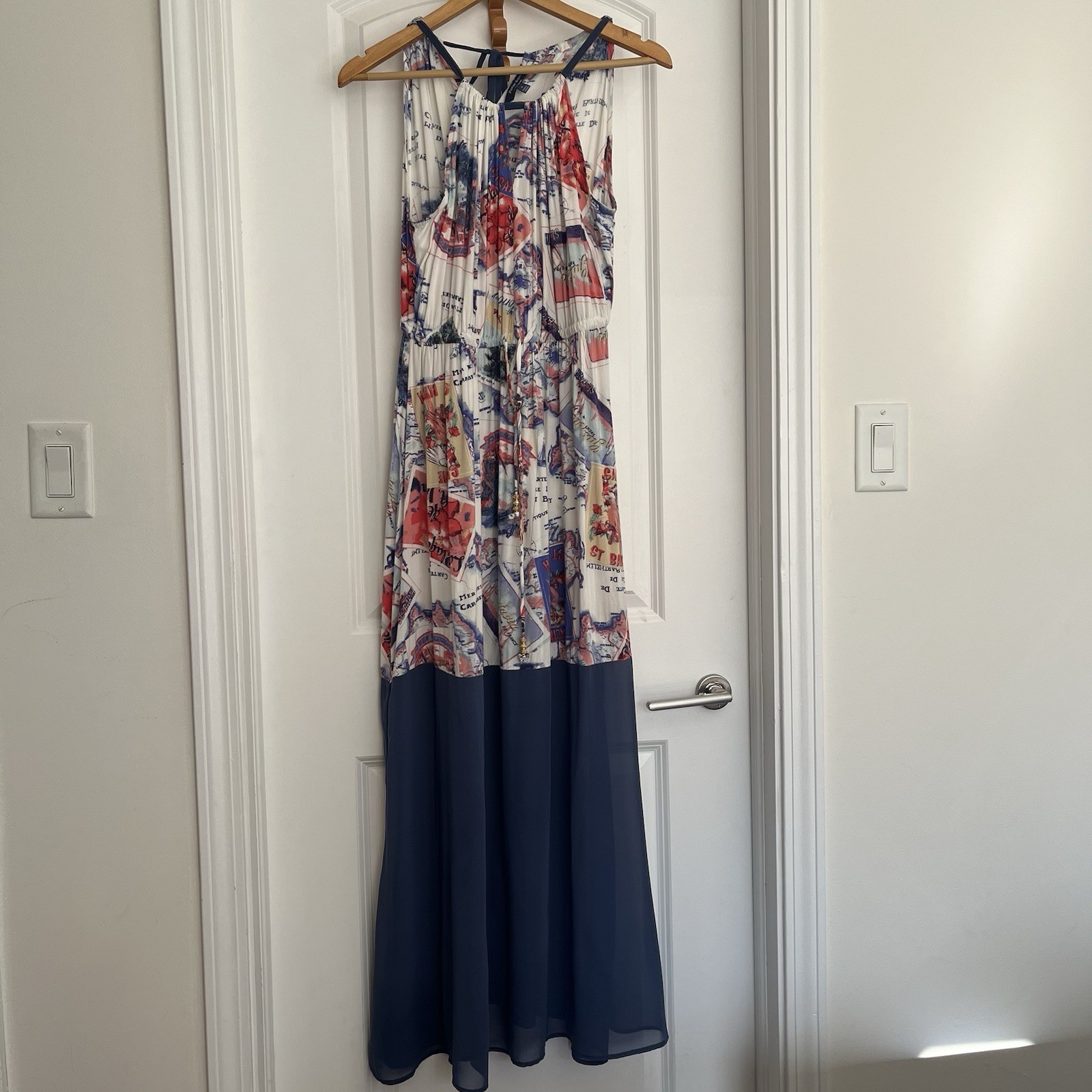 Peter Som for Design Nation Halter Maxi Dress Womens S St. Bart Island Travel