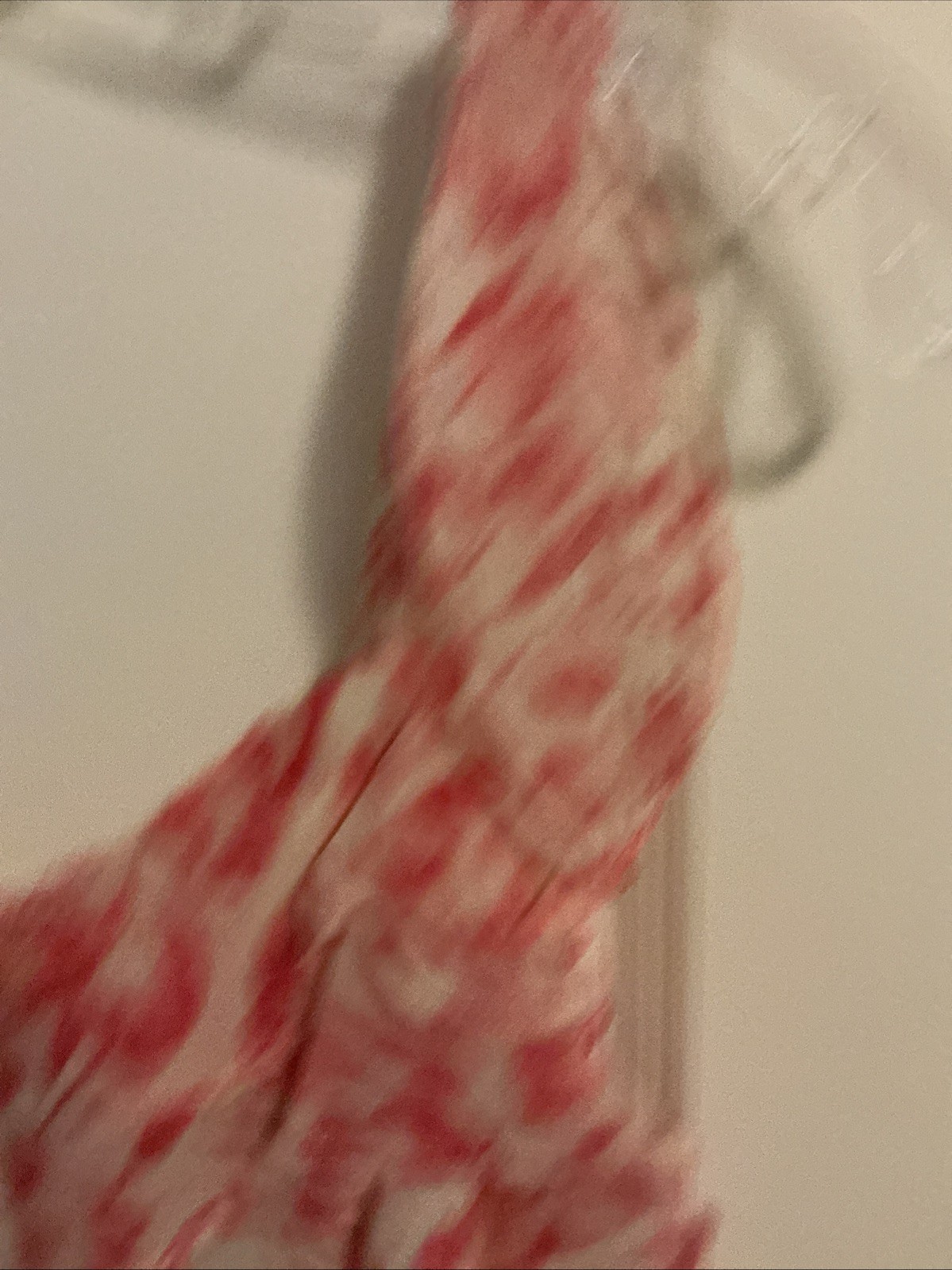 LOFT Ann Taylor NWT Floral Ruffle Dress 10 Petite Pink Cream Summer Casual