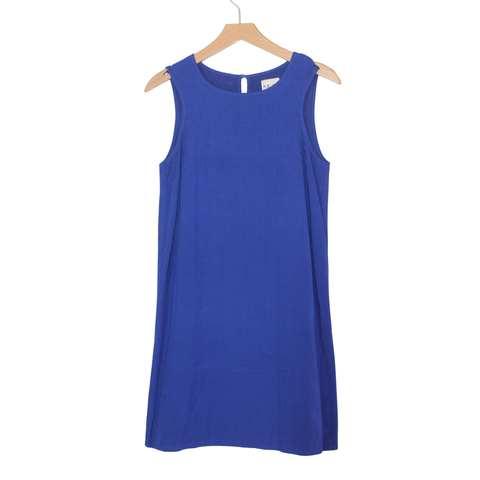Reiss women’s dress size 6 cobalt blue embroidered quilted sleeveless mini shift