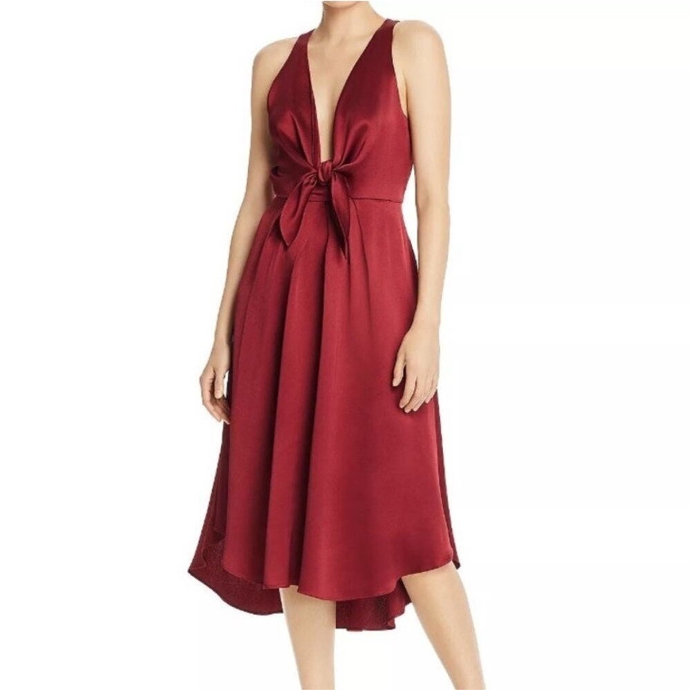 Joie Kataniya Sleeveless Front Toe Deep Red/Maroon Evening Dress Size 00