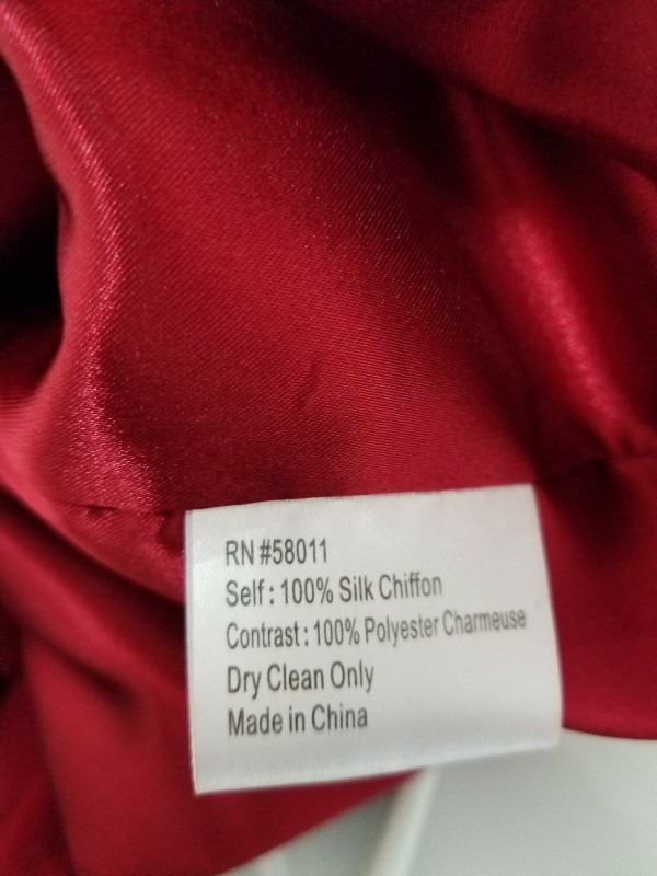 Kurt Thomas Red Silk One Shoulder Above Knee bubble Christmas Party Dress Size 2